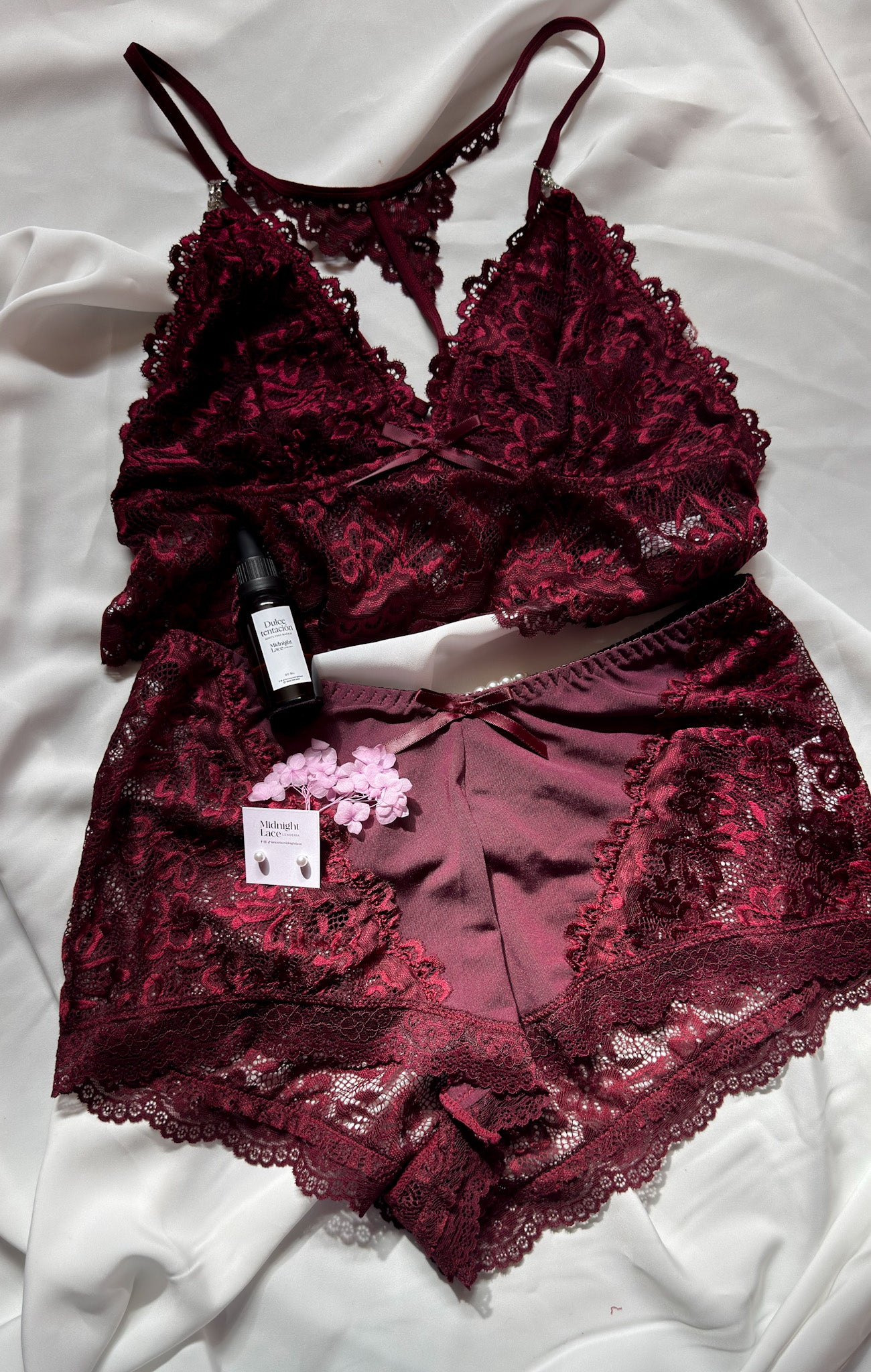 Gabriela conjunto de pijama para mujer con top de tirantes de encaje floral, shorts y bata de manga larga