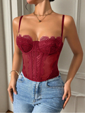 Nina top corset exterior de encaje